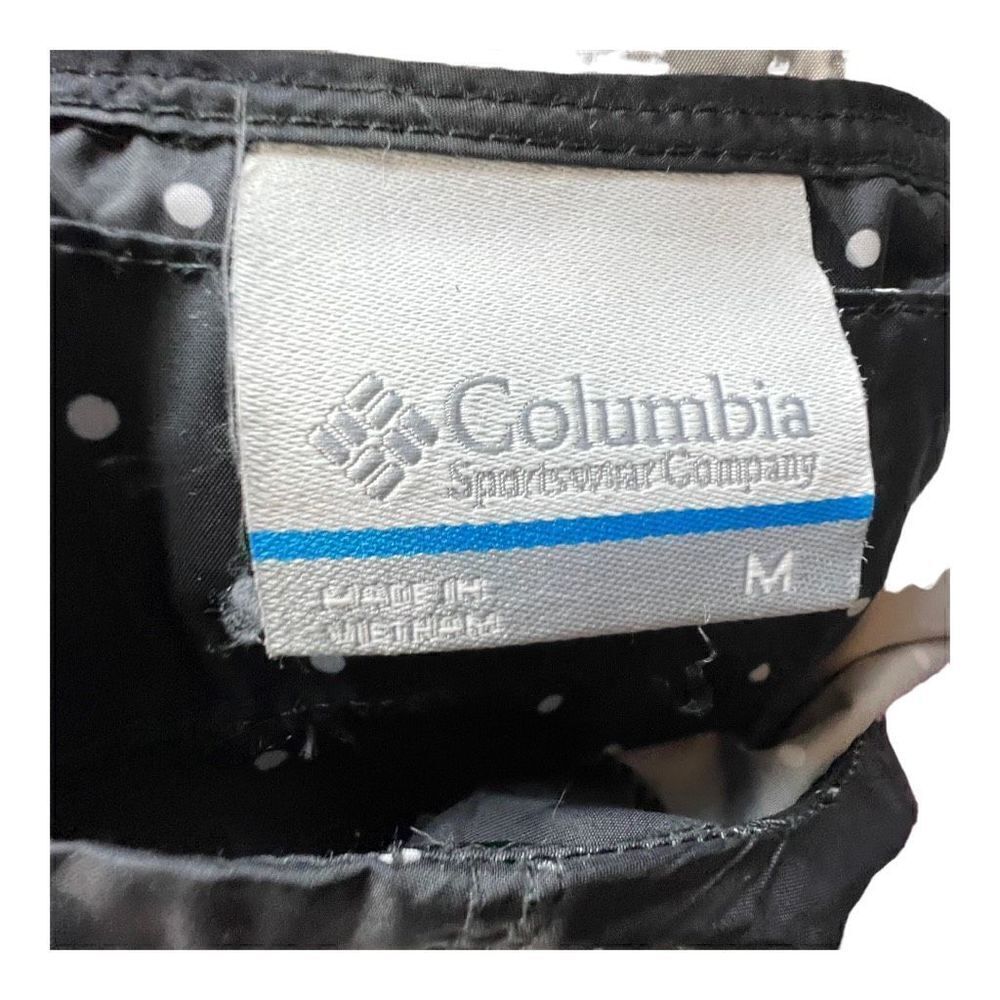 Columbia Women's Medium Black Polka Dot Packable Lightweight Hooded Jacket - Picture 7 of 8